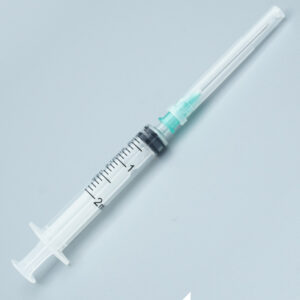 Jeringa de 2 ml - jeringa desechable - con aguja y capuchón protector